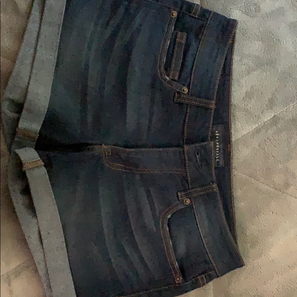 Aeropostale Midi Denim Shorts Stretchy Size 2